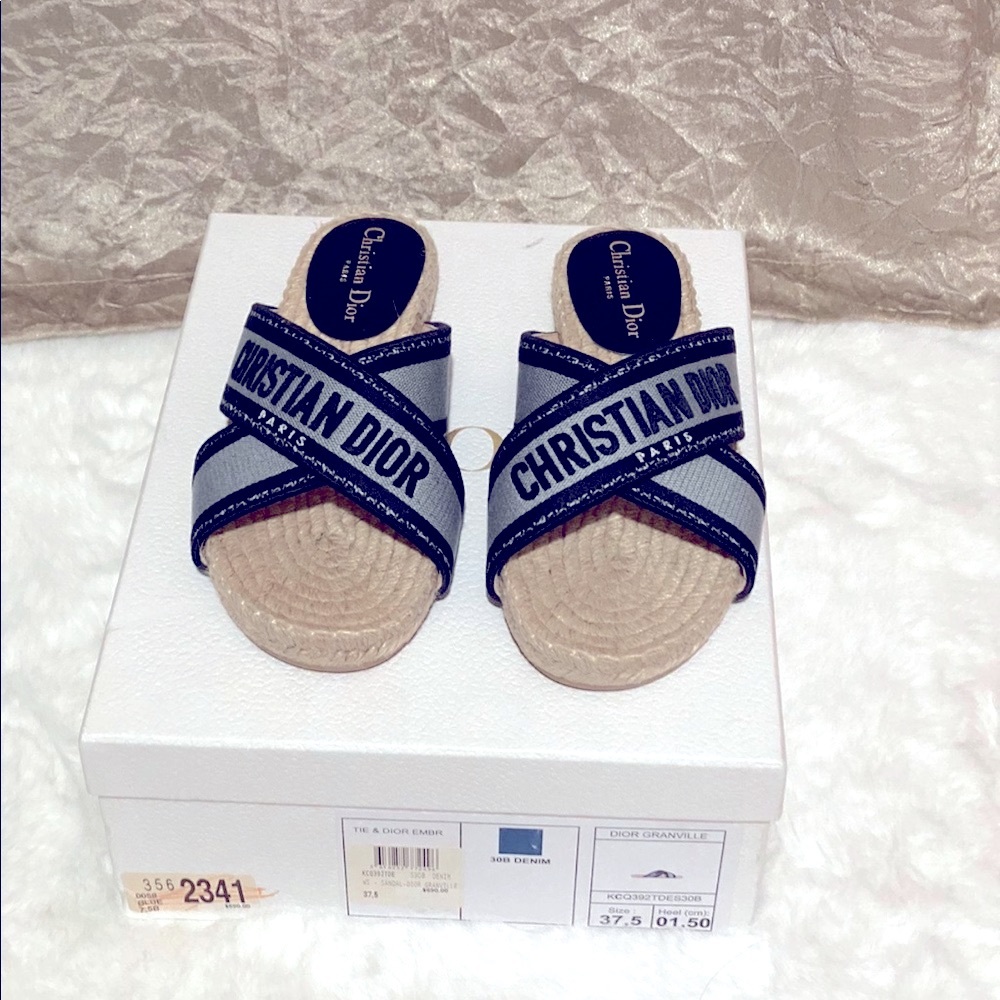 Christian Dior espadrille sandals - Picture 1 of 7